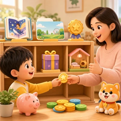 孩子积分兑换奖励,家庭奖励规则更清楚